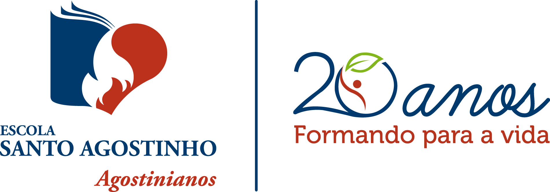 logo Colégio Santo Agostinho 20 anos